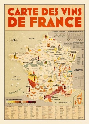 LA CARTE DES VINS DE FRANCE - PERSAN MATHIEU - NC LA CARTE DES VINS DE FRANCE - PERSAN MATHIEU - NC
