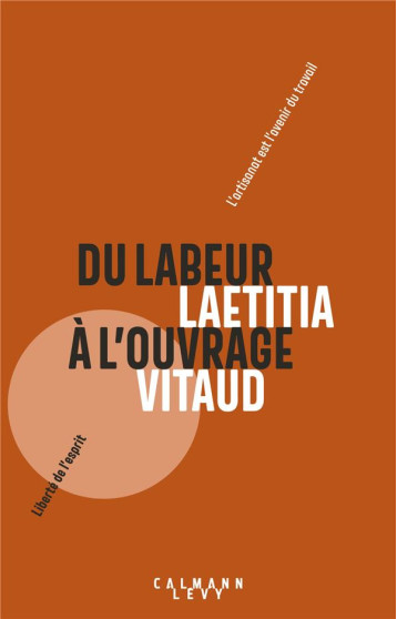 DU LABEUR A L'OUVRAGE - VITAUD LAETITIA - CALMANN-LEVY DU LABEUR A L'OUVRAGE - VITAUD LAETITIA - CALMANN-LEVY