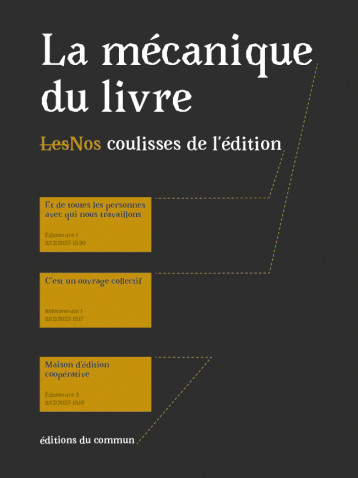 La mécanique du livre - Collectif - DU COMMUN La mécanique du livre - Collectif - DU COMMUN